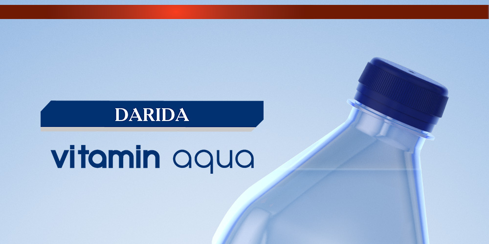 Этикетка питьевой воды DARIDA VITAMIN AQUA